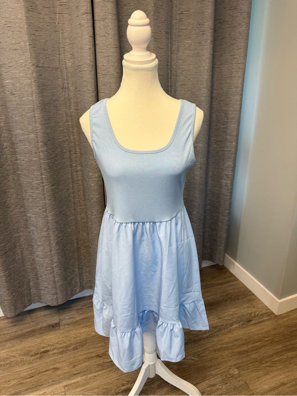 Sleeveless Ruffle Hem Dress
